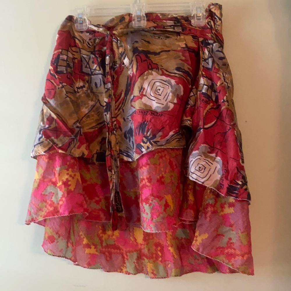 Silk Wrap Skirt